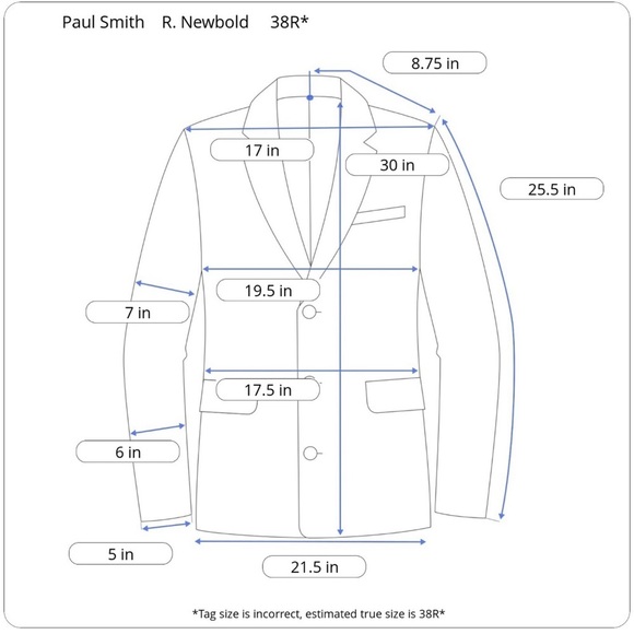 Paul Smith X R. Newbold Red & Gold Striped Gray Suit - Picture 4 of 12